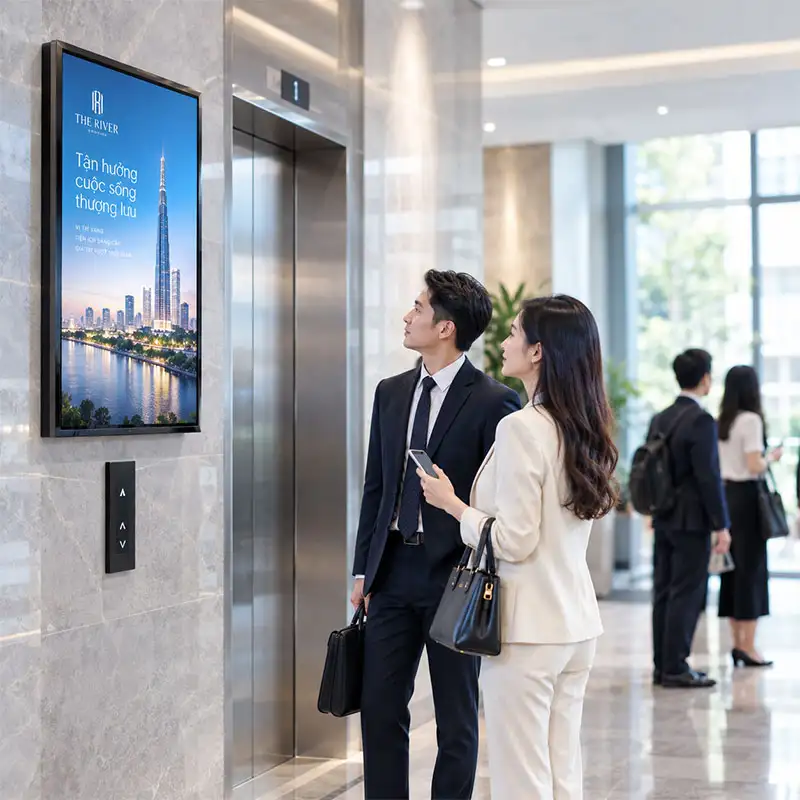 Top 7+ Công ty quảng cáo thang máy tại Hà Nội uy tín