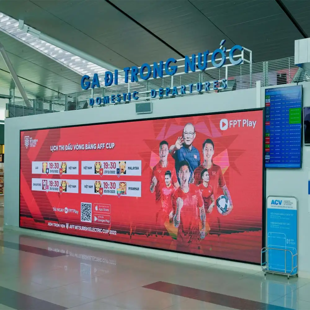 giá quảng cáo màn hình led sân bay