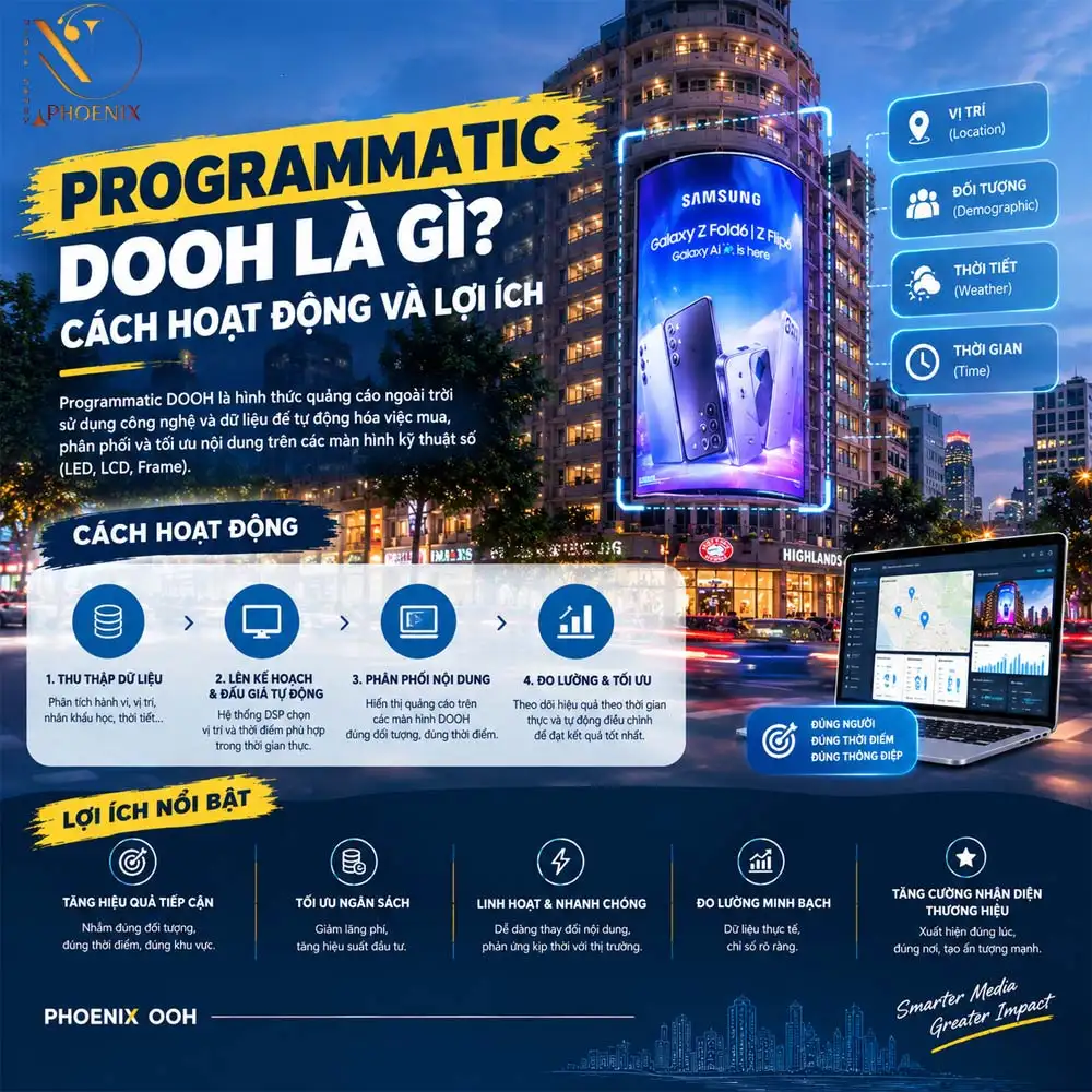 Programmatic DOOH là gì? Cách hoạt động và lợi ích