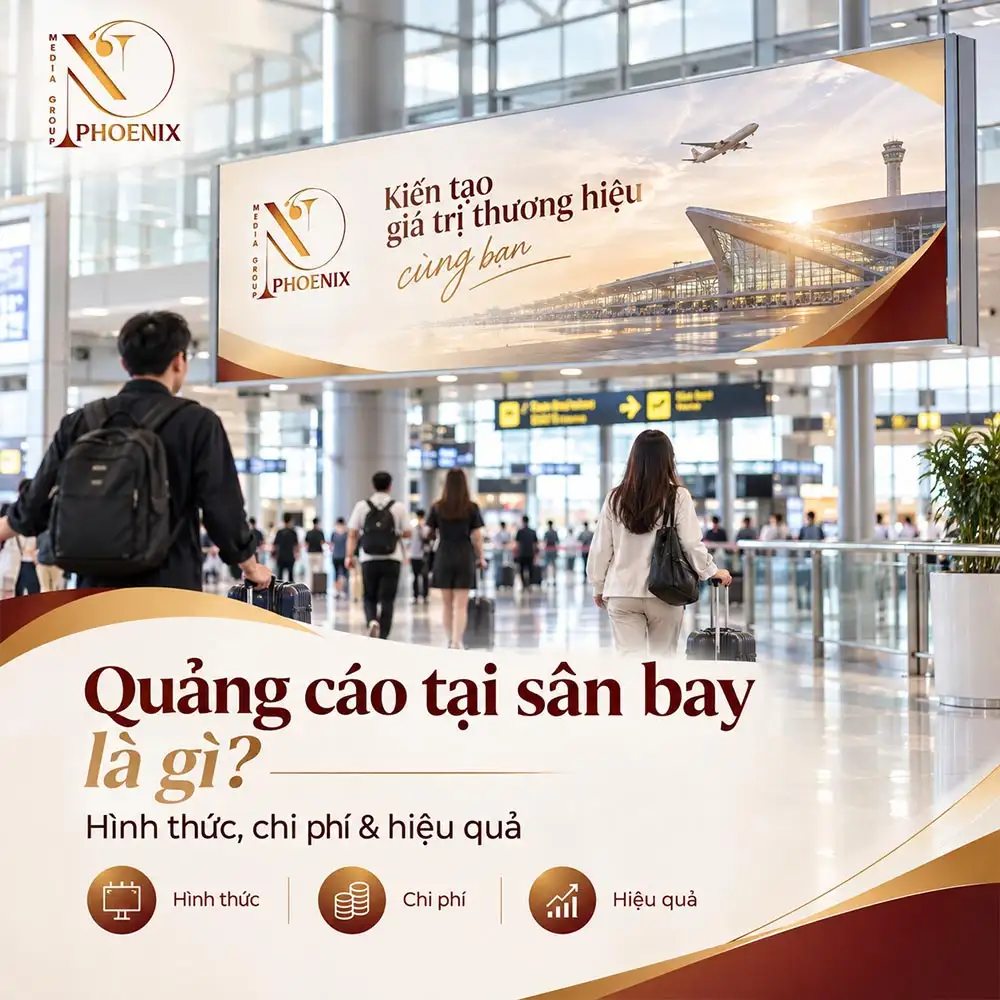 Quảng cáo tại sân bay là gì? Hình thức, chi phí & hiệu quả