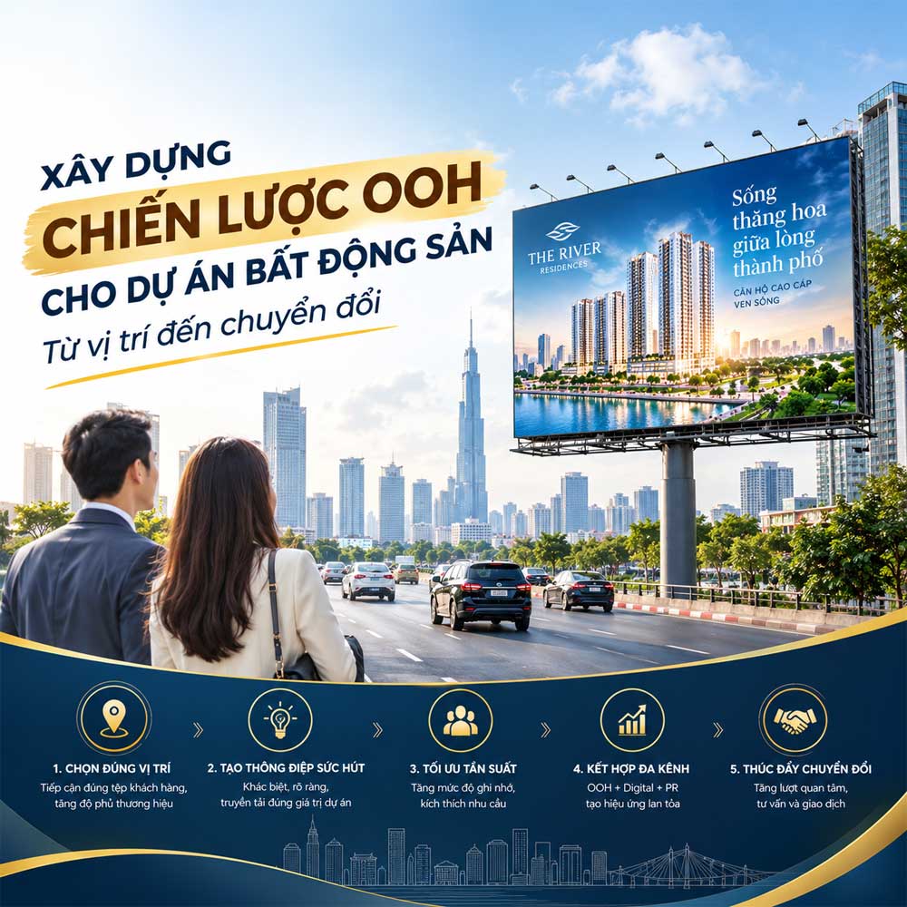 Xây dựng chiến lược quảng cáo OOH cho dự án bất động sản: Từ vị trí đến chuyển đổi